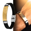 Pulseira Masculina Original Bracelete Folheado Pai Nosso ENVIO Imediato Nota Fiscal