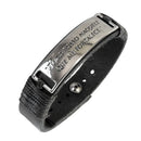 Pulseiras Masculinas De Couro Pai Nosso Bússola São Bento Fé