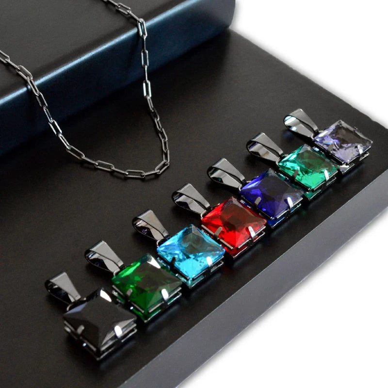 Kit Colar Masculino 7 em 1 (Troca Pedra)