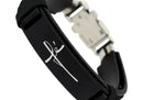Pulseira Masculina fé Pulseira de Couro/ Masculina Com frase religiosa