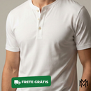 Camiseta Henley Premium Masculina