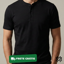 Camiseta Henley Premium Masculina
