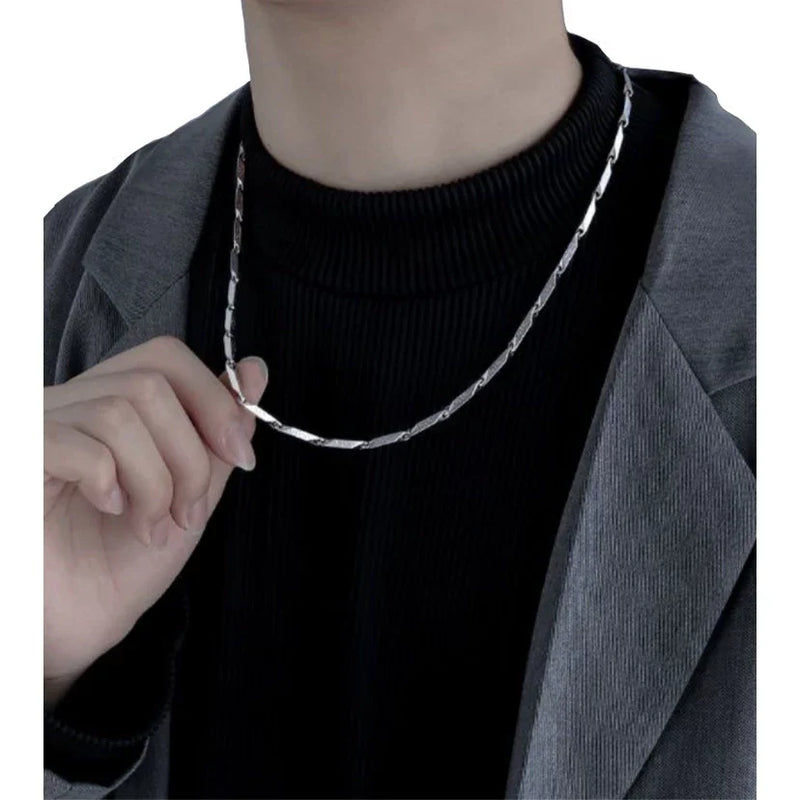 Colar Masculino em Aço Cirúrgico Inox