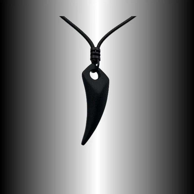 Colar Masculino De Couro Preto Tribal Cruz Regulável Premium