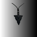 Colar Masculino De Couro Preto Tribal Cruz Regulável Premium