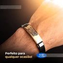 Pulseira Masculina Original Bracelete Folheado Pai Nosso ENVIO Imediato Nota Fiscal