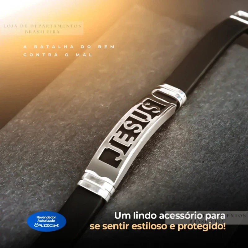 Pulseira Masculina Original Bracelete Folheado Pai Nosso ENVIO Imediato Nota Fiscal