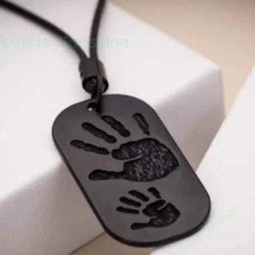 Colar Masculino De Couro Preto Tribal Cruz Regulável Premium