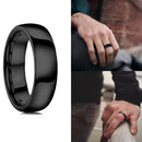 Anel Masculino Aço Negro Preto Inoxidável Motoqueiro Moderno