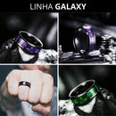 Anel Masculino Aço Negro Preto Inoxidável Motoqueiro Moderno