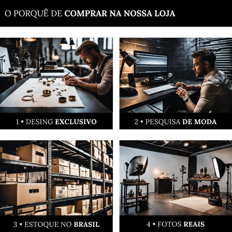 Anel Masculino Aço Negro Preto Inoxidável Motoqueiro Moderno