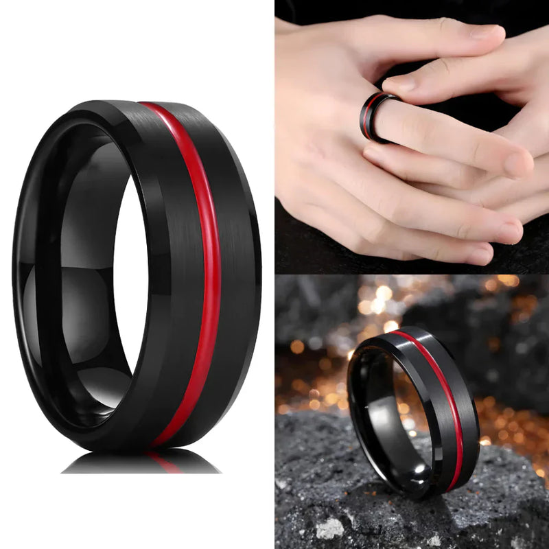 Anel Masculino Aço Negro Preto Inoxidável Motoqueiro Moderno