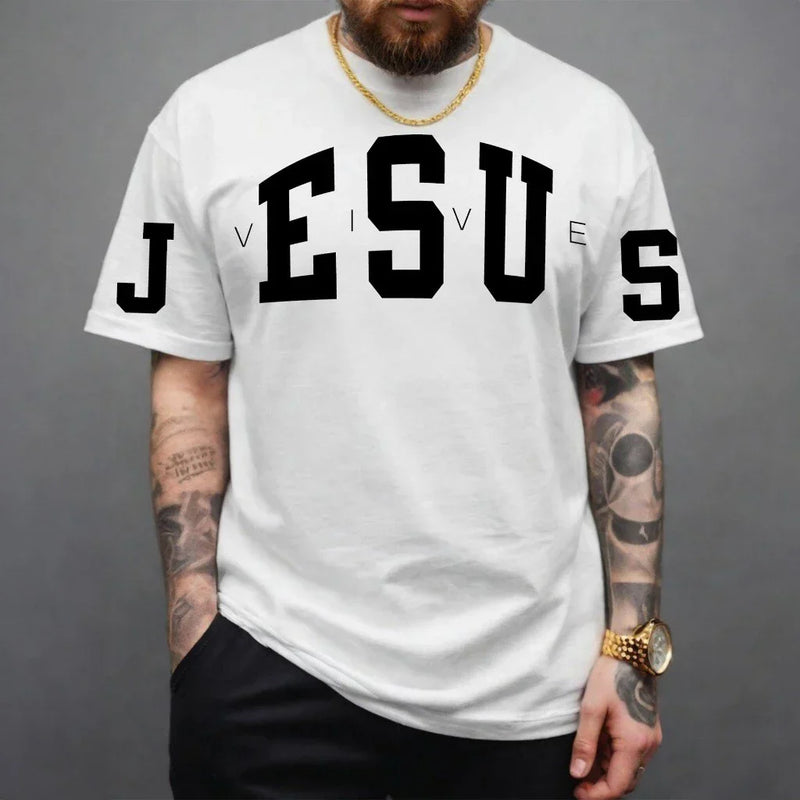 Camiseta Jesus Oversized Streetwear Masculina Feminina camisa 100% Algodão