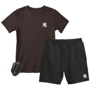 Kit Camiseta Masculina e Short Moletinho Várias Cores + Brinde