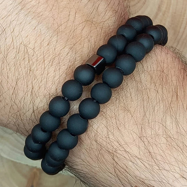 Combo Pulseira preta fosca - ótima qualidade.  BLACK FRIDAY - DESCONTAÇO