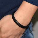 Kit Com 3 Pulseiras Masculina Feminina Em Couro