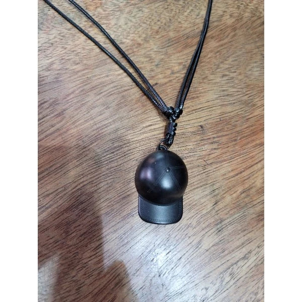 Colar Masculino De Couro Preto Tribal Cruz Regulável Premium