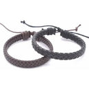 Kit Com 3 Pulseiras Masculina Feminina Em Couro