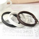 Kit Com 3 Pulseiras Masculina Feminina Em Couro