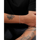 Pulseira Fininha Masculina Banhado A Prata 925