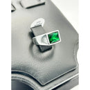 Anel Masculino com Pedra Verde
